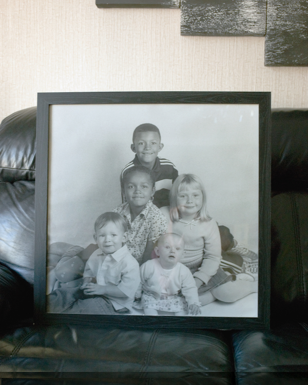 Nicky as a child, with her siblings